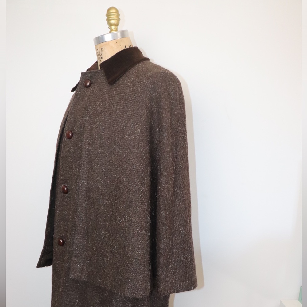 Vintage Bespoke Gentleman's Inverness Cape or Ulster Cape by Connock & Lockie - Picture 7 of 16